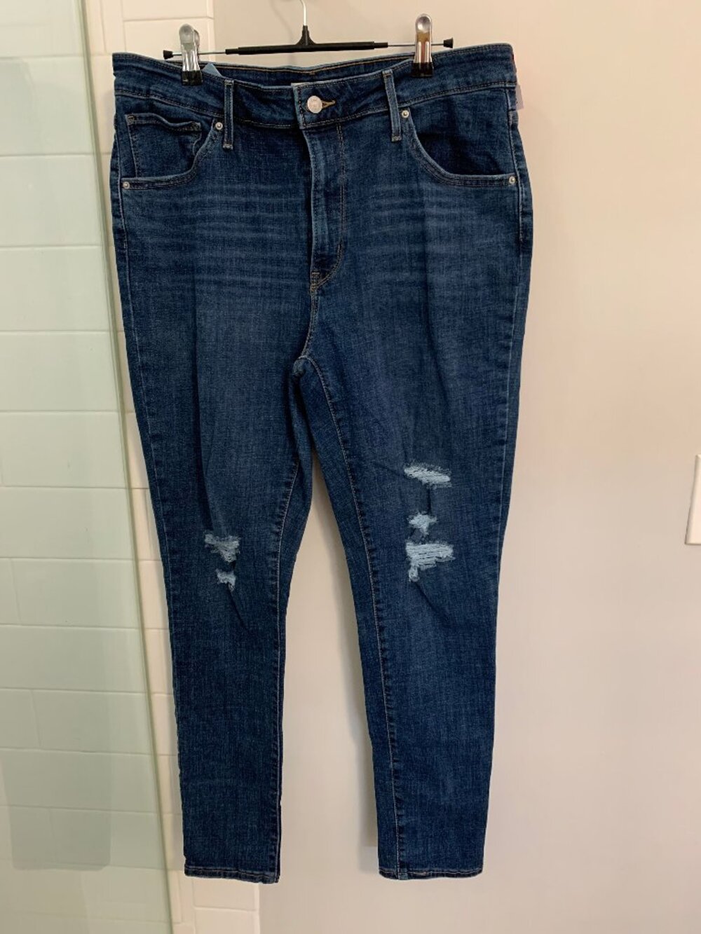 Levi Strauss Co 721 High Rise Skinny Jeans Medium Wash Womens Size 33 x 30